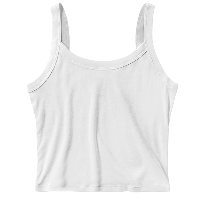 Ladies Micro Rib Spaghetti Strap Tank