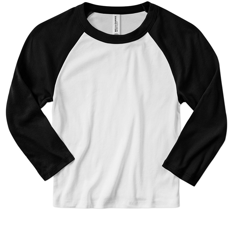 Ladies Micro Rib 3/4 Raglan Sleeve Baby Tee